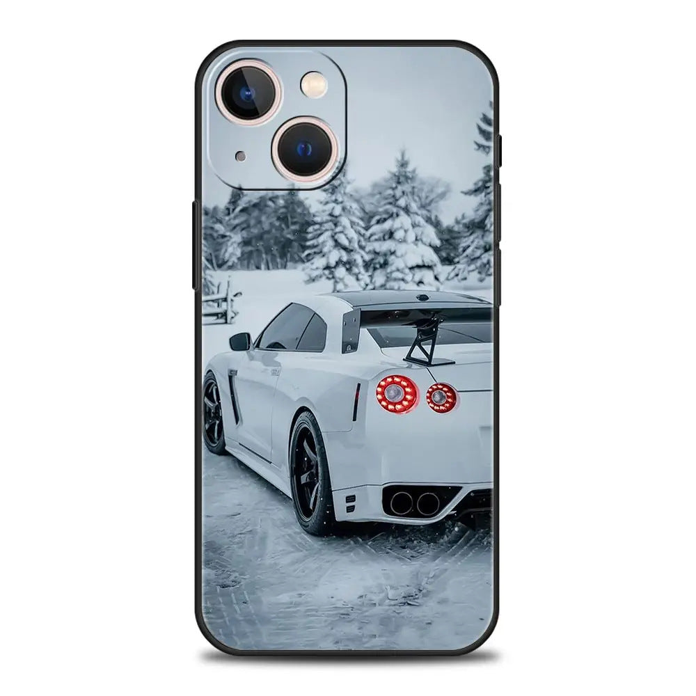 Suitable for iPhone 15 Japanese blue red JDM sports car phone case