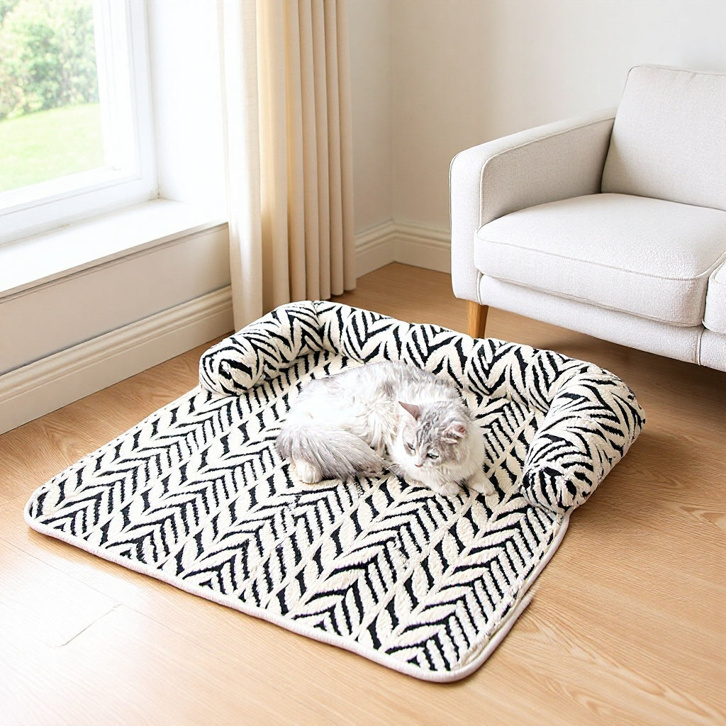 Plush Anti-Slip Pet Bed Mat