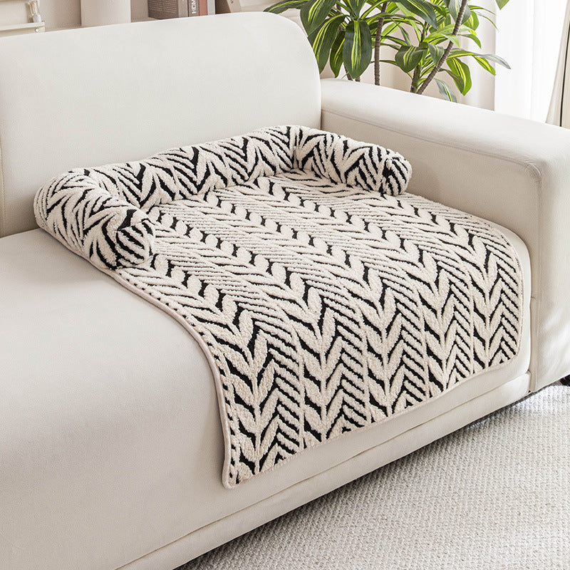 Plush Anti-Slip Pet Bed Mat