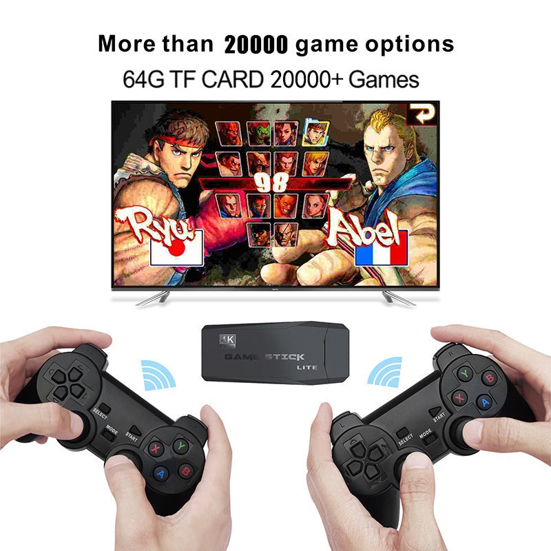 M8 Home Gaming Console Wireless TV HD 4K Wireless Controller Joystick Retro Dual Player Battle Classic Nostalgic