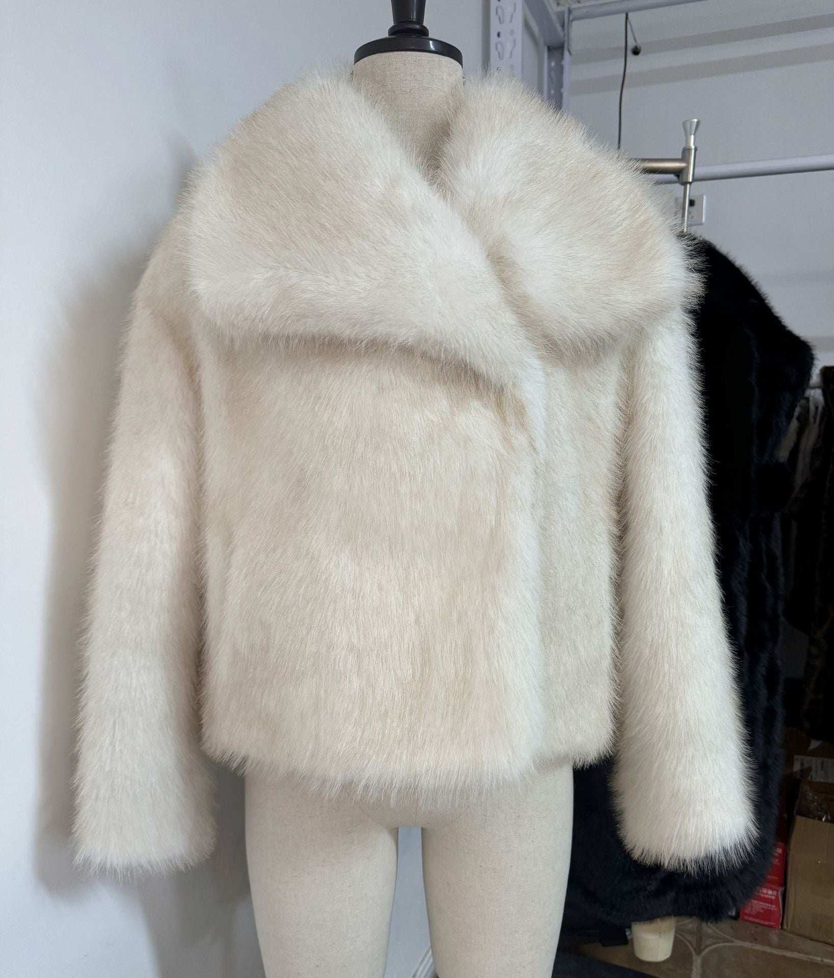 Womens Faux Fur Short Coat