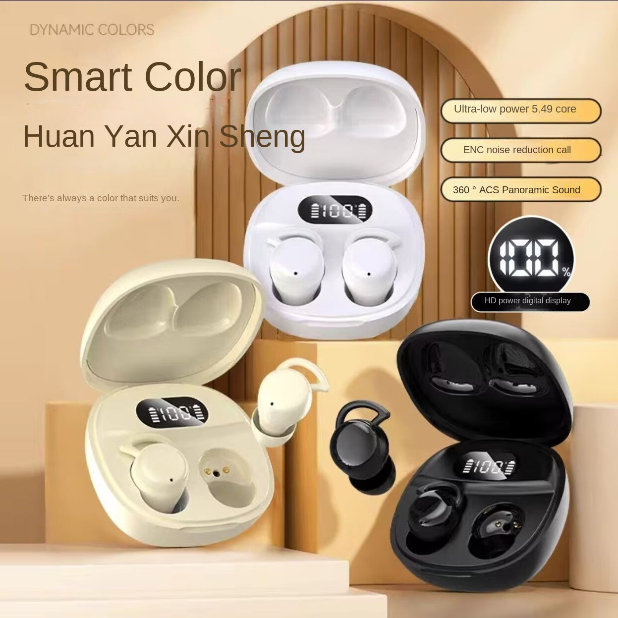 X62 Wireless Bluetooth In-Ear TWS Mini Sports Earbuds Long Battery Life