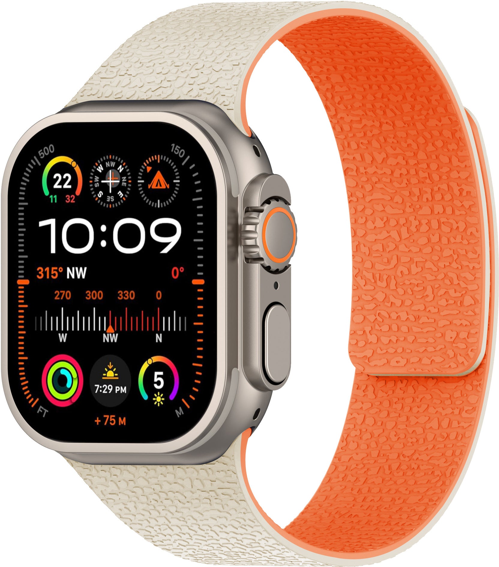 Apple iWatch, Huawei Watch 5, Samsung GT5 Silicone Watch Band with Soft Magnetic Adsorption and Lychee Pattern