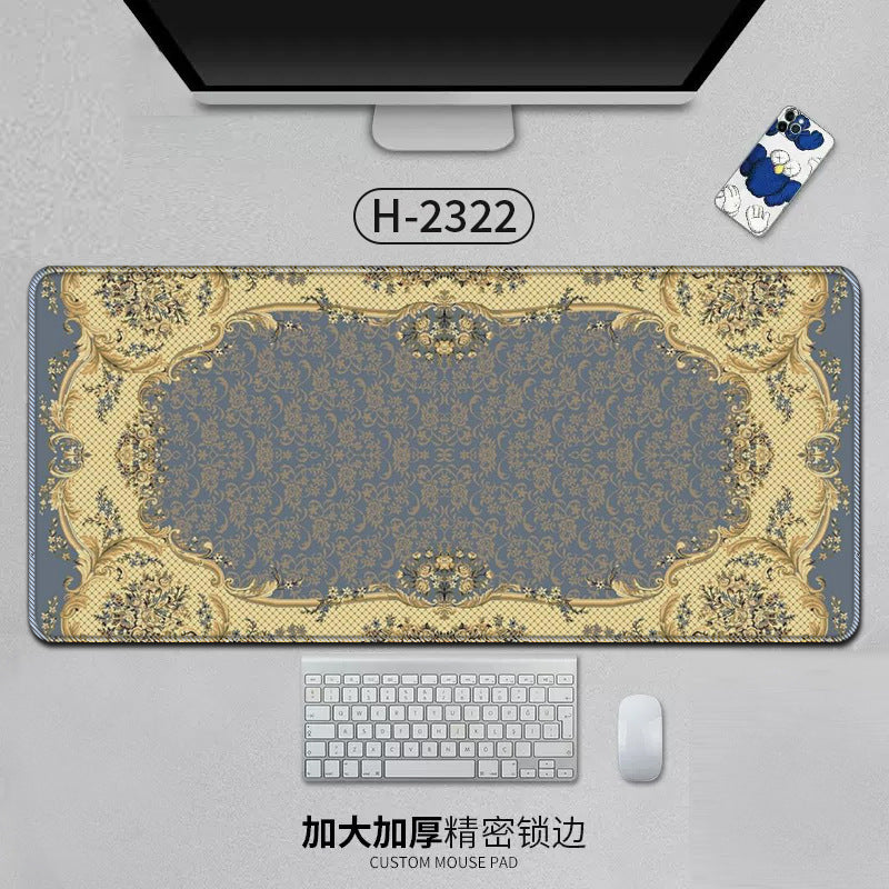 Large Persian Mouse Pad Office Carpet MousePad Natural Rubber Lockedge Anti Slip Desk Mat Laptop Office Game Accessories Pad