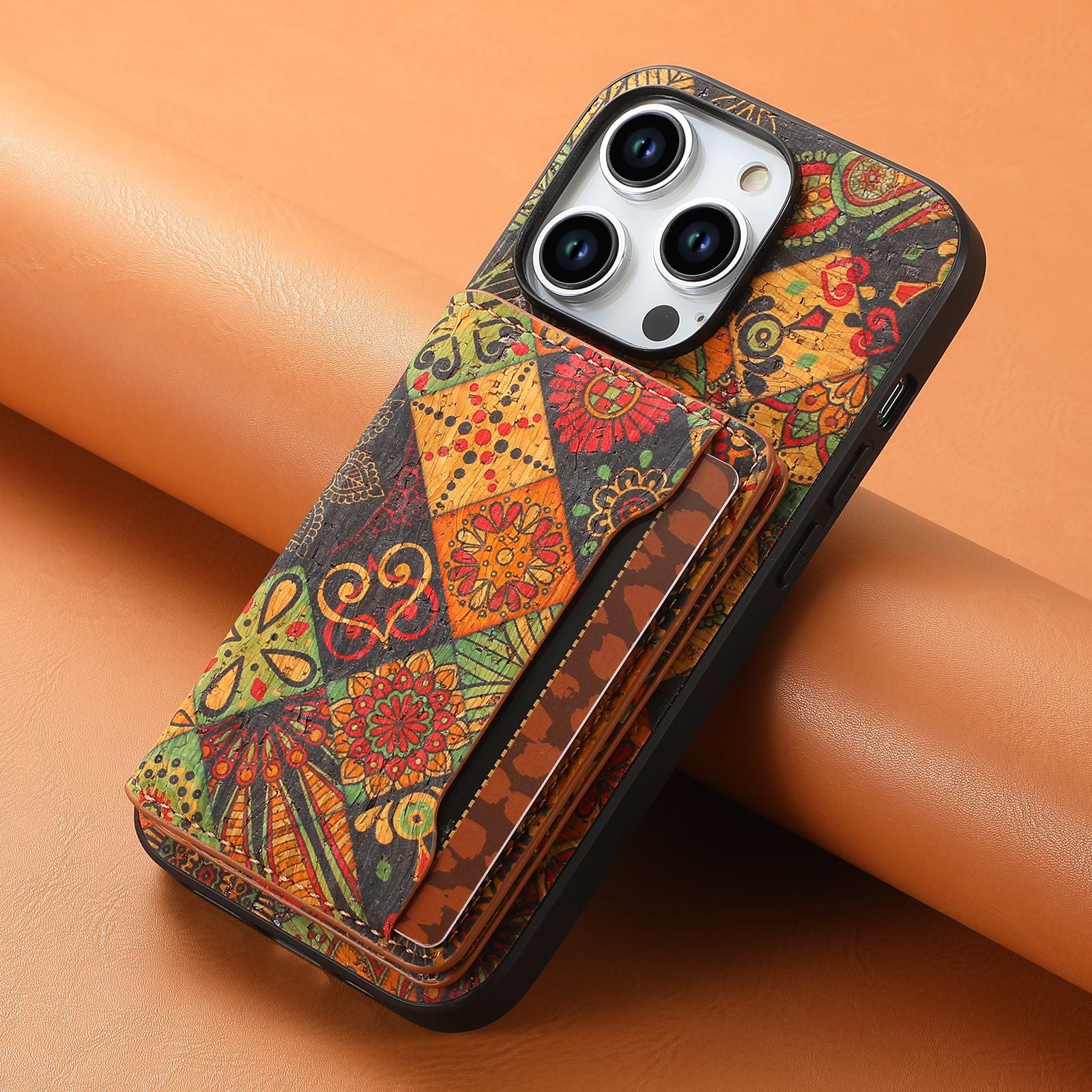Protective Leather Case with Totem Pattern for iPhone 17 Pro