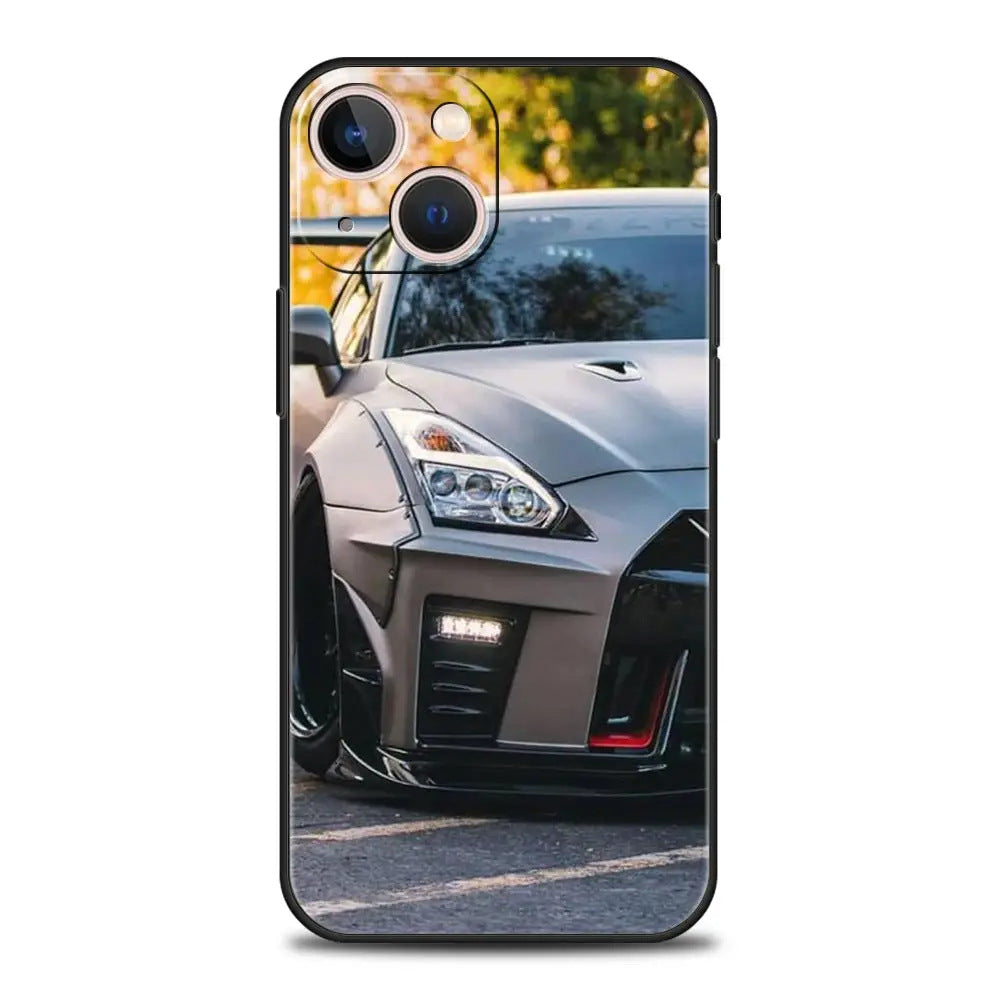 Suitable for iPhone 15 Japanese blue red JDM sports car phone case