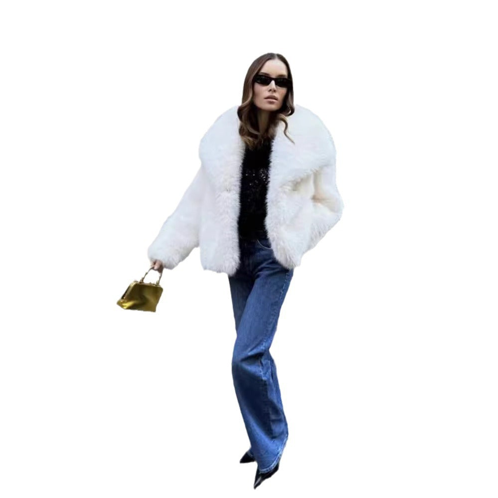 Womens Faux Fur Short Coat