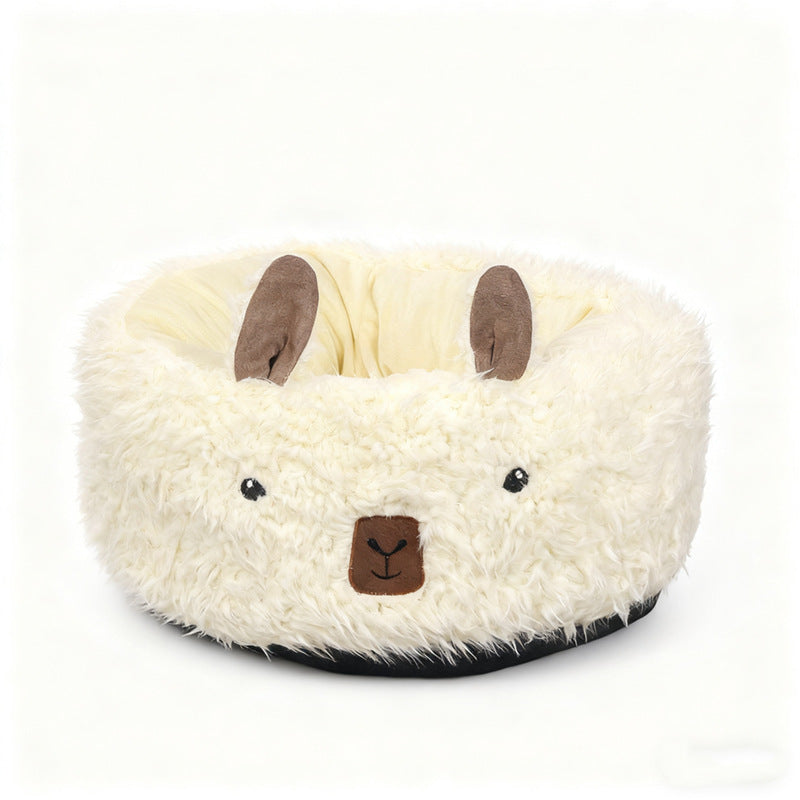 Dog Bed Winter Warm Half-Enclosed Dog Bed Pet Nest Dog Pad Pet Dog House Pet Bed Pet Enclosure