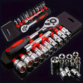 New Upgrade Wrench Socket Set Hardware Car Boat Motorcycle Bicycle Repairing Tool Short Socket Ratchet Auto Repair Tools Hand