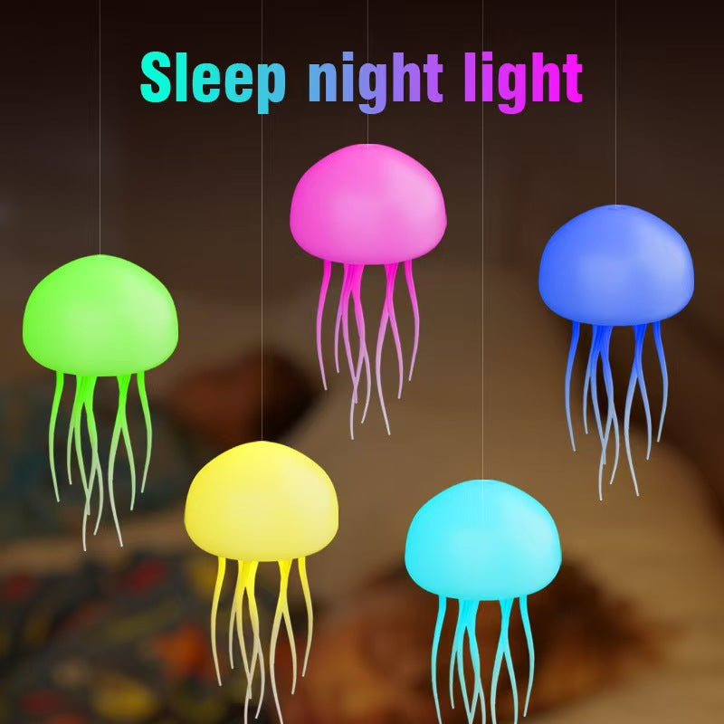 Voice-controlled jellyfish lamp