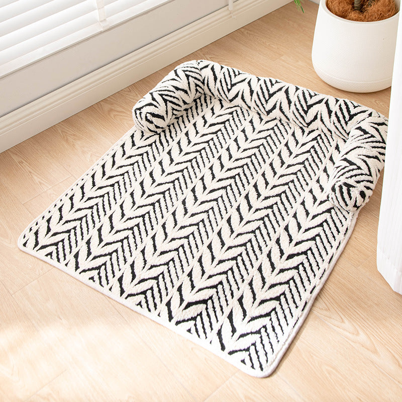 Plush Anti-Slip Pet Bed Mat