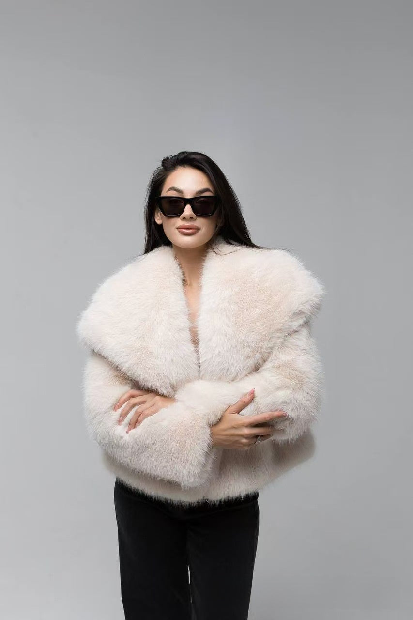 Womens Faux Fur Short Coat