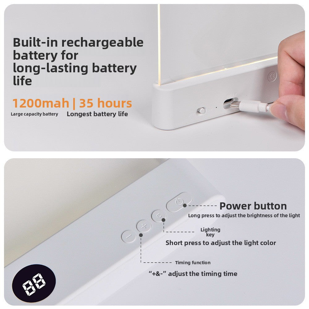 Portable Adjustable Reading Lamp with Timer