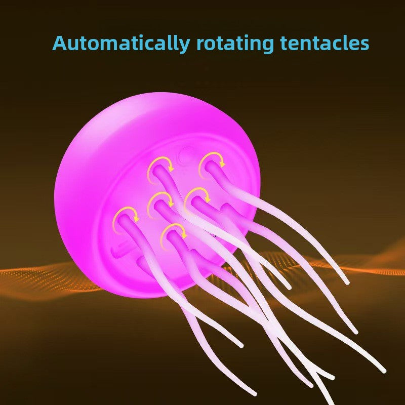 Voice-controlled jellyfish lamp