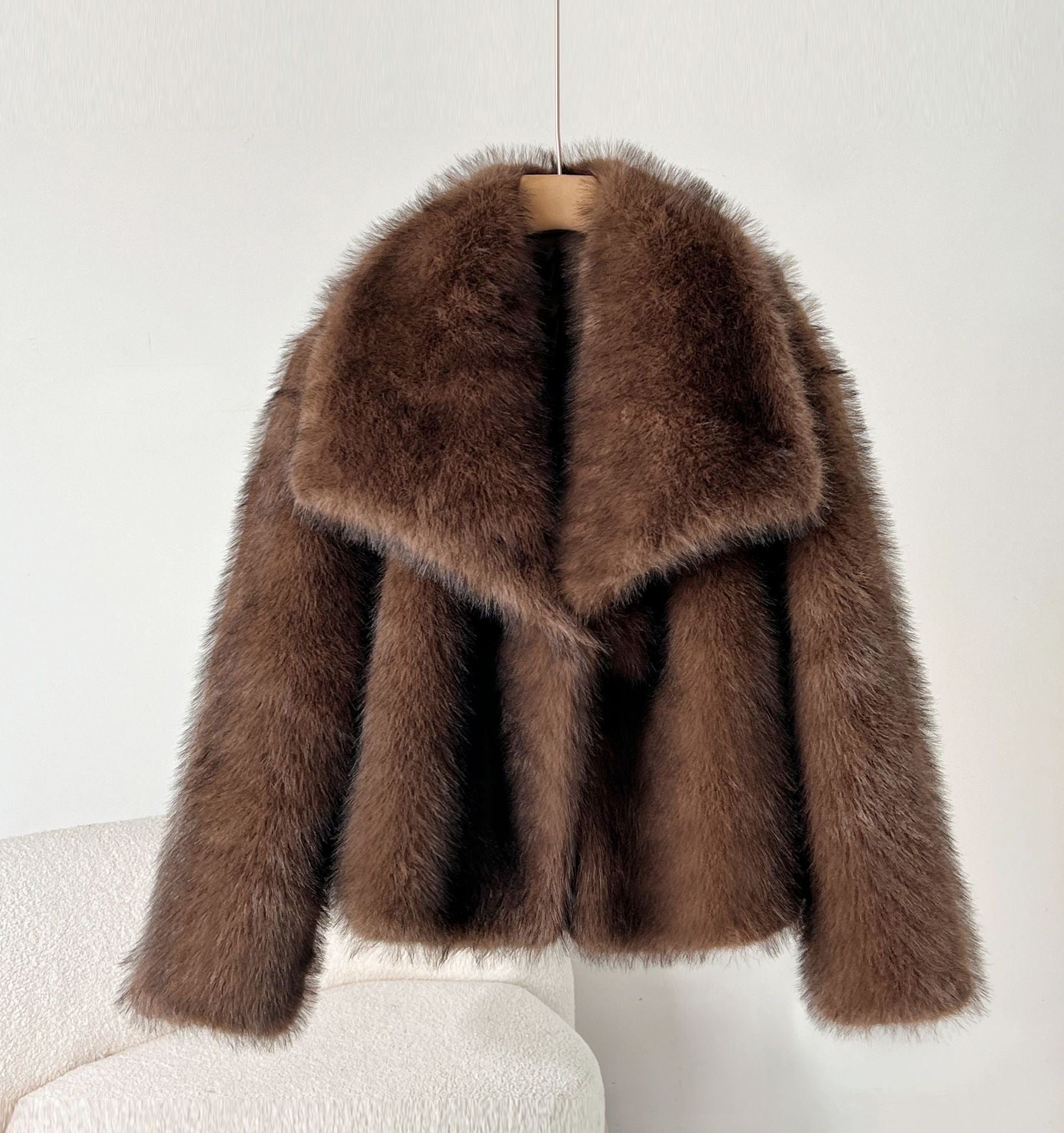 Womens Faux Fur Short Coat